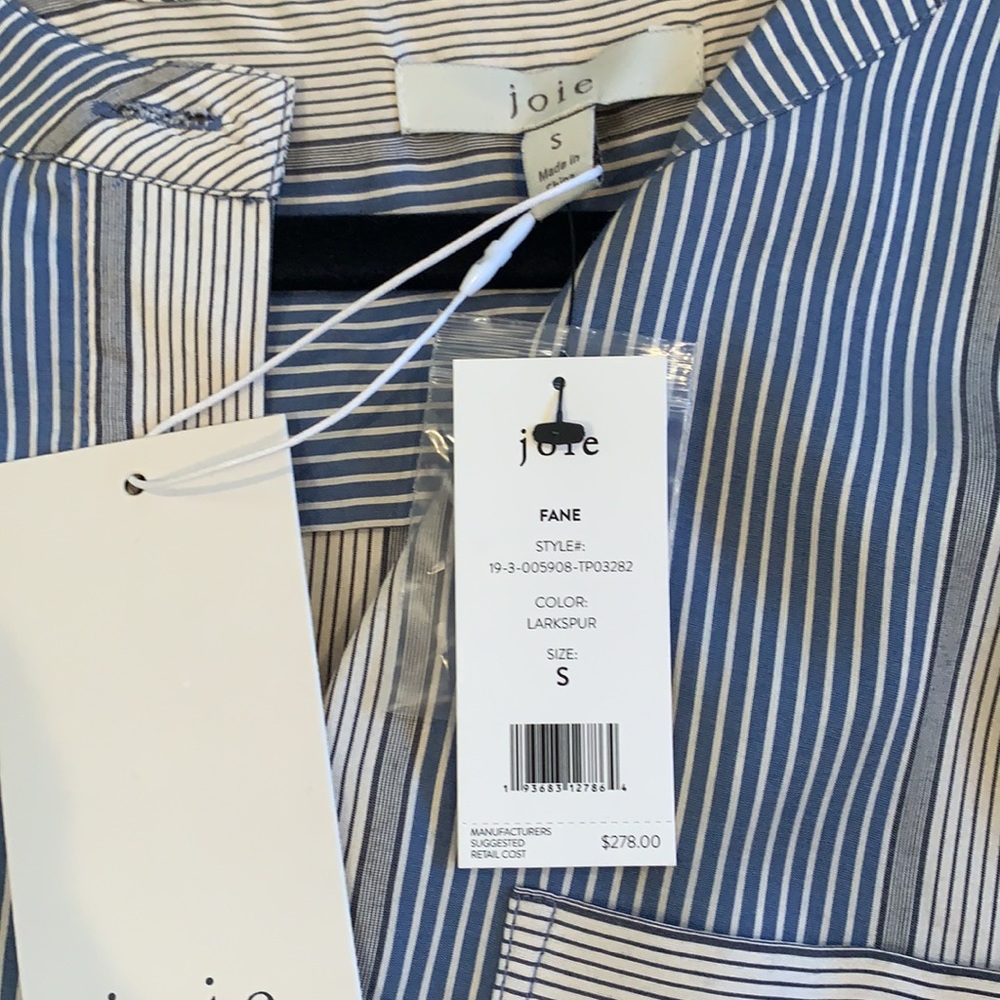 JOIE FANE STRIPED BLOUSE NWT - Picture 7 of 9